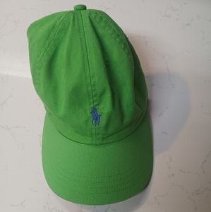 Polo Ralph Lauren Polo Hat Green Logo Adjustable Strapback Baseball Cap